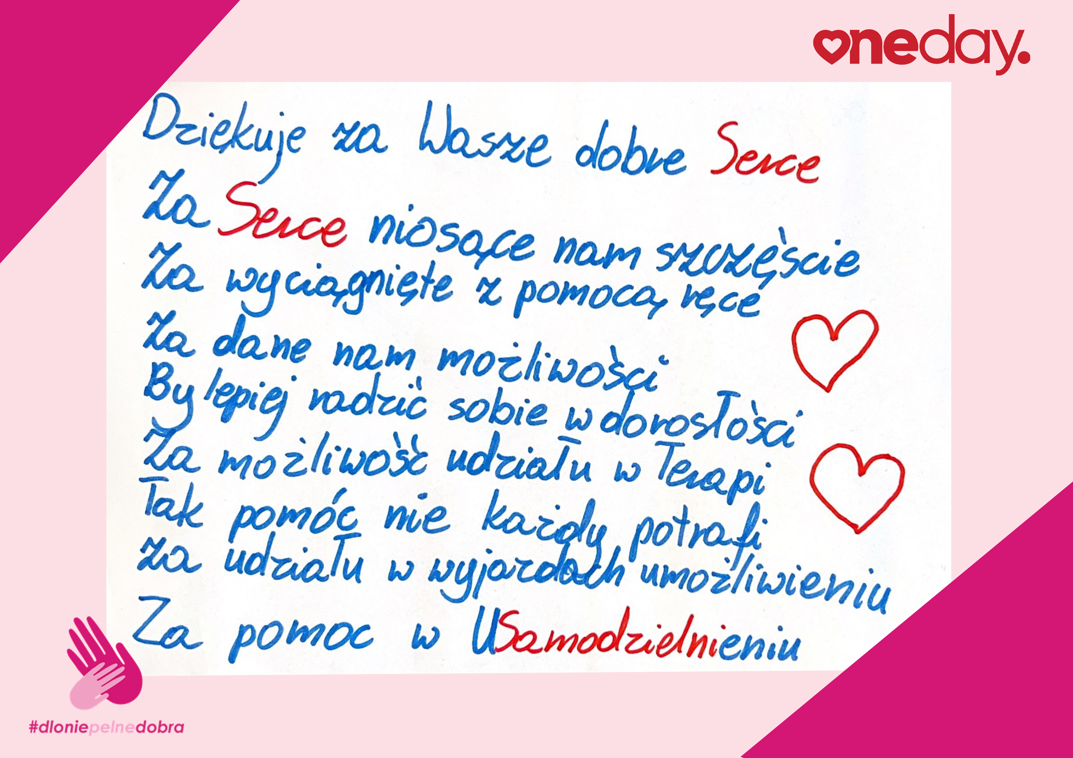 dlonie pelne dobra wiersz